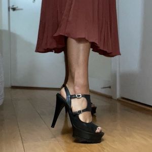 donald j. pliner | iniko strappy platform heels italian leather 6.5